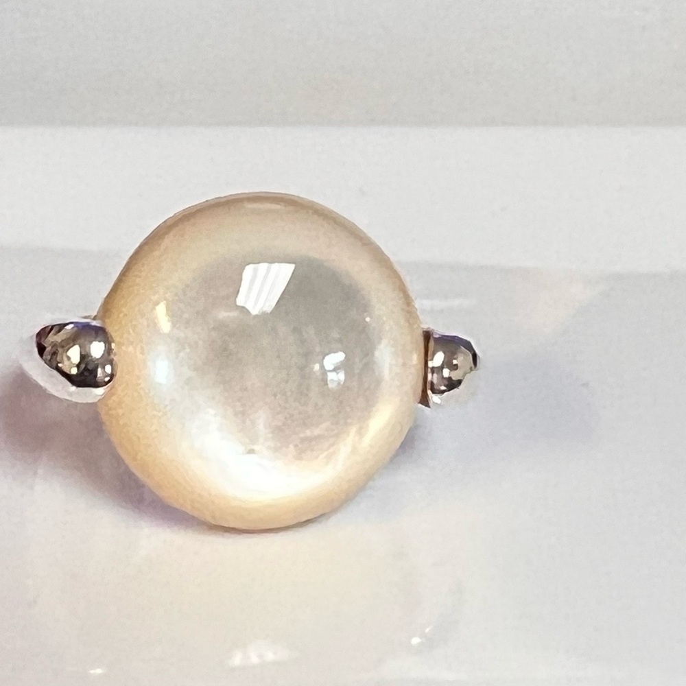 925 Sterling Silver. Shell. Ring - Picture 1 of 4